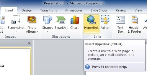 hyperlink powerpoint for mac
